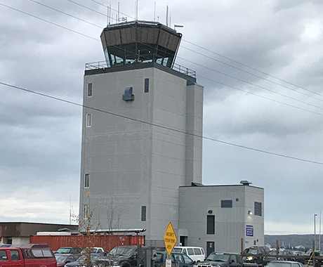 Fairbanks Airport aircraft control tower