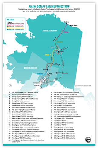 Click to download Alaksa DOT&PF Gasline Project Map PDF