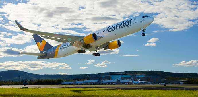 photo: Condor plane takes off at FAI