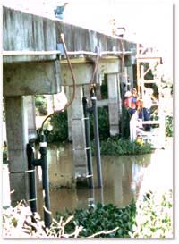 photo Bridge Scour Detection equipment