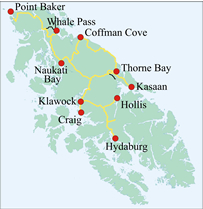 Prince of Wales Island map